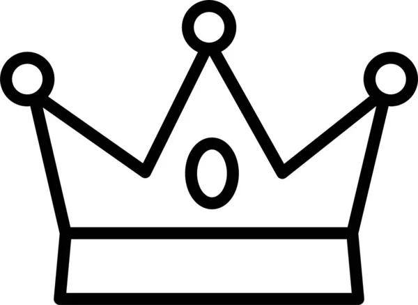 Crown Award Cap Icon — Stock Vector
