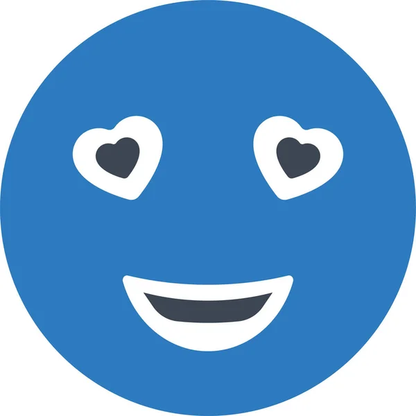 Emoji Emoticono Amor Icono — Vector de stock