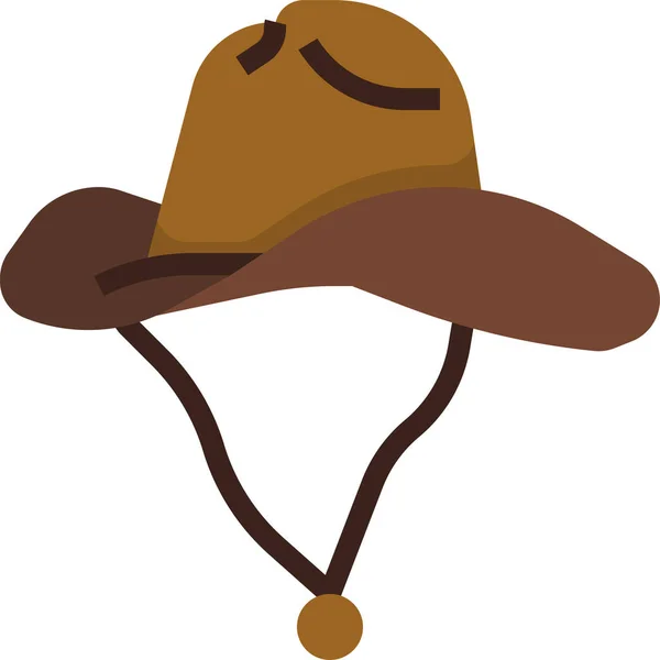 Cowboy Fashion Hat Icon — Stock Vector