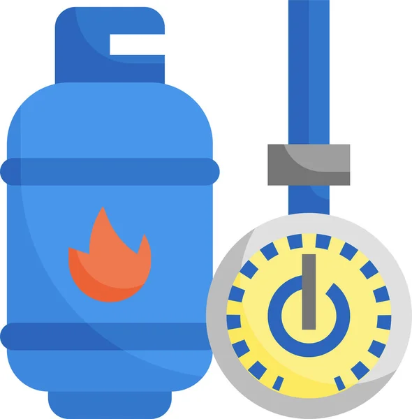 Nature Gas Energy Icon — Stock Vector