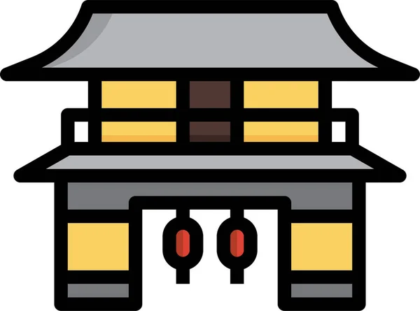 Ikona Architektury Miasta Tokio — Wektor stockowy