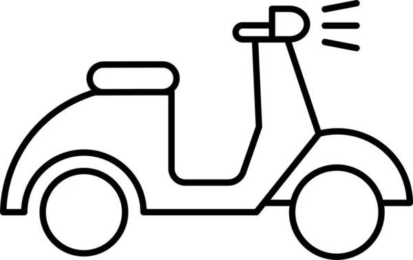 Motor Travel Bike Icon — Stock Vector