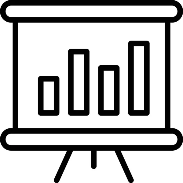 Sunum Tablosu Simgesi — Stok Vektör