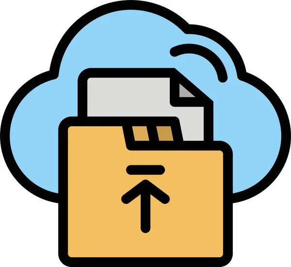 Cloud Server Storage Icon — Stock Vector