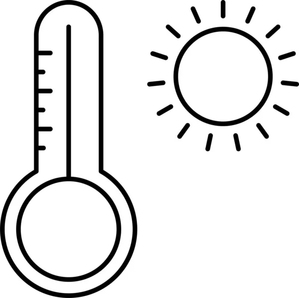 Sol Verão Clima Ícone — Vetor de Stock