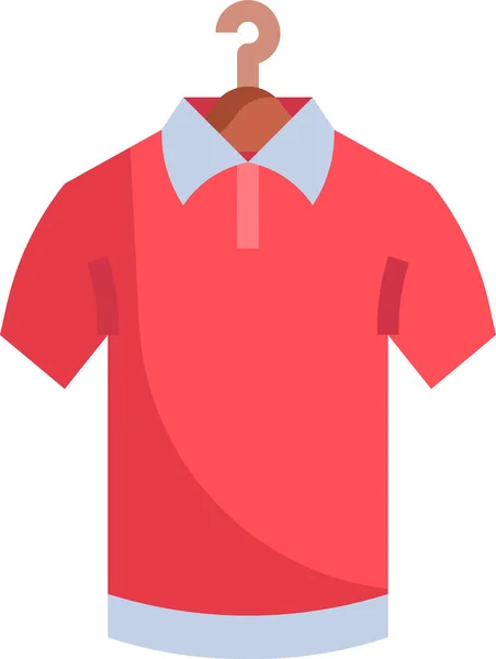 Polo Tshirt Masculine Icon — Stock Vector