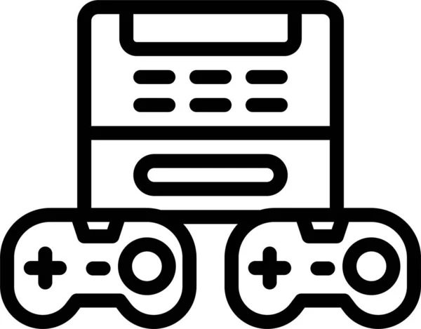 Consola Icono Videojuegos — Vector de stock