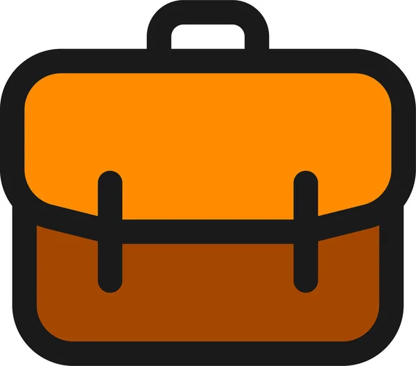 Aktentasche Koffer Arbeit Symbol — Stockvektor