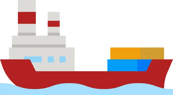Ship Boat Shipping Icon — Stockvektor