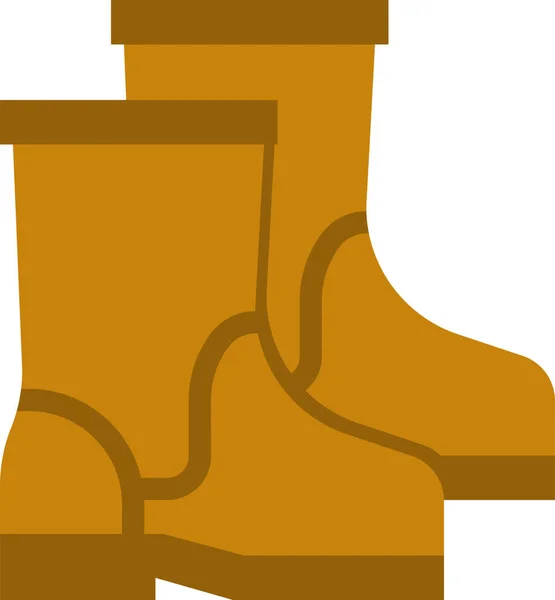 Boots Shoes Farming Icon — Stock Vector