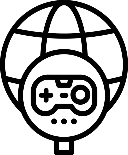 Game Search Loupe Icon — стоковый вектор