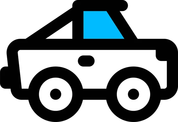 Jeep Pick Truck Pictogram Gevulde Outline Stijl — Stockvector