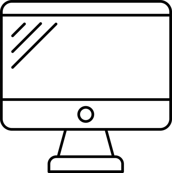 Ícone Desktop Lcd Tela —  Vetores de Stock