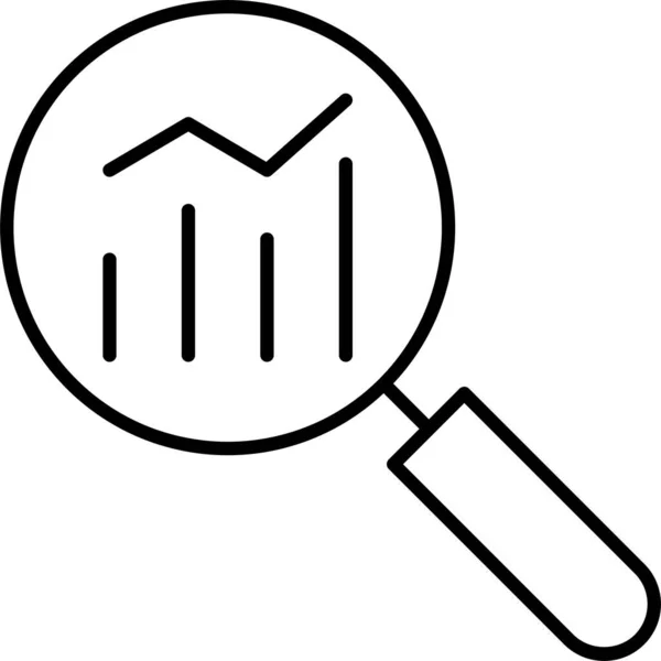 Analyse Diagramm Symbol — Stockvektor