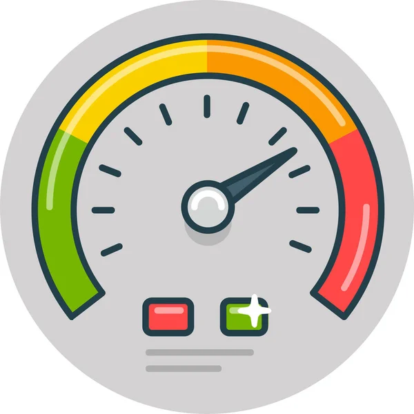 Car Drive Fast Icon Filled Outline Style — Wektor stockowy