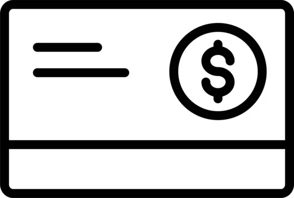 Kreditkartenabbuchung — Stockvektor