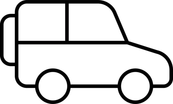 Aktivität Automobil Jeep Symbol — Stockvektor
