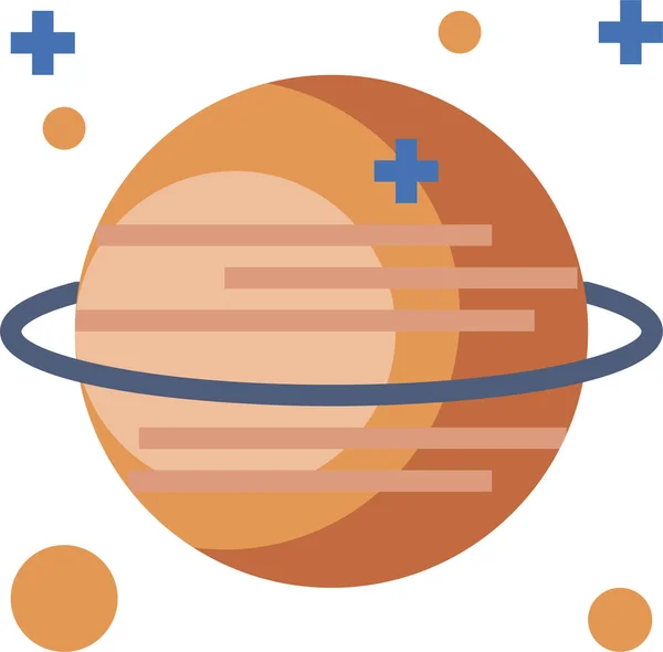 宇宙人カテゴリの天文学地球惑星のアイコン — ストックベクタ