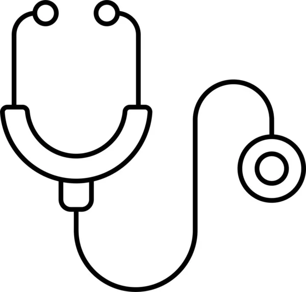 Diagnos Stetoskop Läkare Ikon — Stock vektor