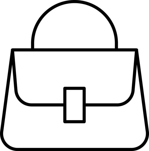 Fashion Handbag Purse Icon — Stock Vector