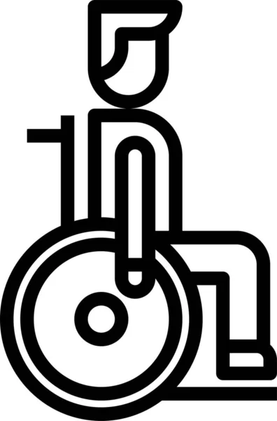 Иконка Доступной Инвалидности Больницах — стоковый вектор