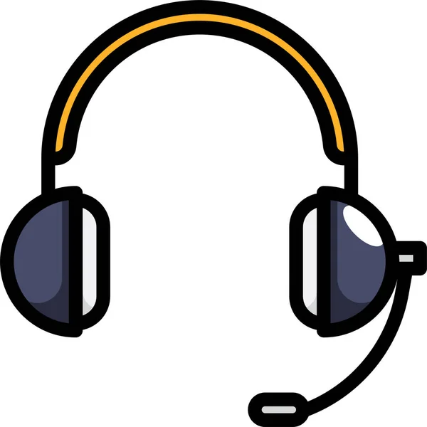 技术装置耳机图标 — 图库矢量图片
