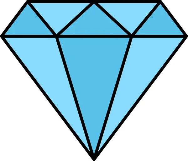 Ícone Finanças Negócios Diamante —  Vetores de Stock