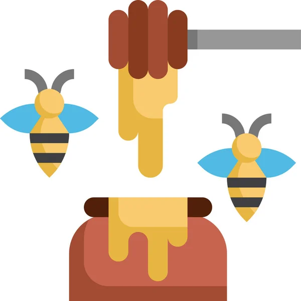 Пасічна Ікона Медової Бджоли — стоковий вектор