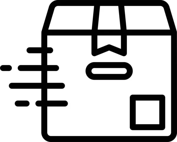 Box Lieferung Pappe Symbol — Stockvektor