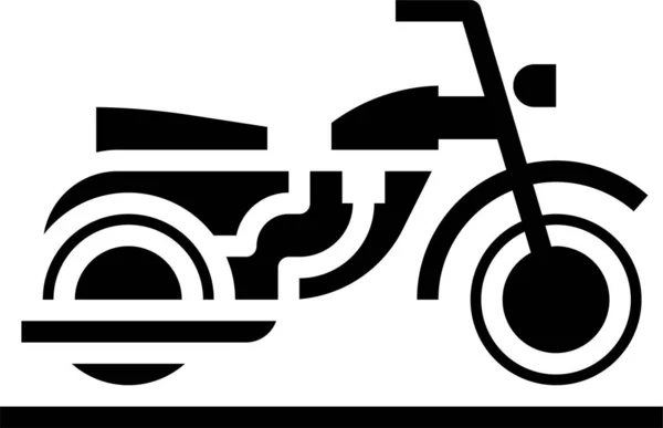 Bike Motor Motorbike Icon Military War Category — Stock Vector