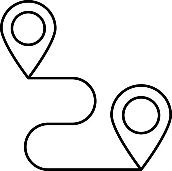 Gps Lageplan Symbol — Stockvektor