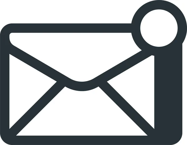 Email Icône Courrier Entrant Dans Style Contour — Image vectorielle