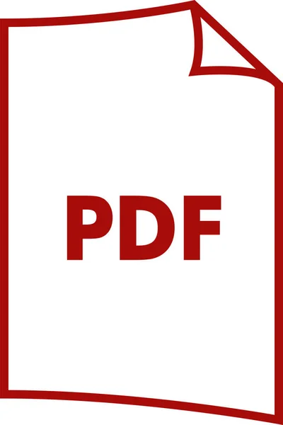 Icône Format Fichier Extension Document Dans Style Contour — Image vectorielle