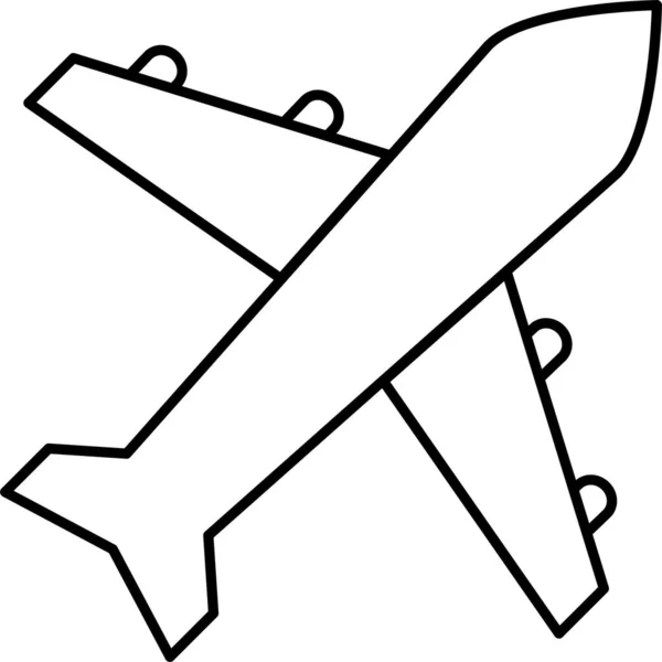 Ícone Viagem Avião —  Vetores de Stock