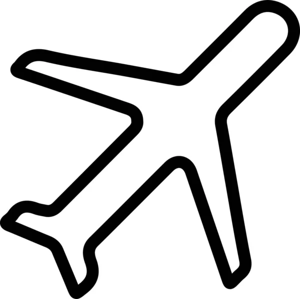 Avión Avión Vuelo Icono — Vector de stock