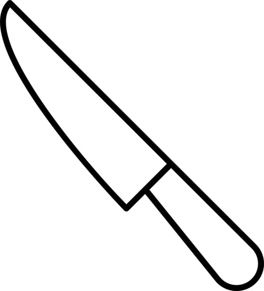 Knife Utensils Cut Icon — Stock Vector