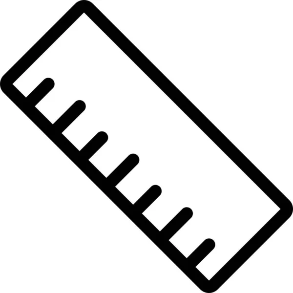 Ruler Scale Measure Icon — Stock Vector