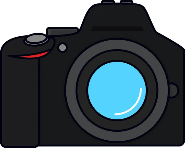 Цифрова Іконка Пристрою Фотоапарата Заповненому Стилі — стоковий вектор