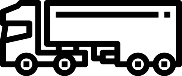 Значок Транспортної Вантажівки Будівельний Автомобіль — стоковий вектор
