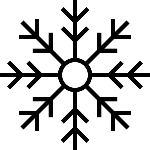 Copo Nieve Clima Invierno Icono — Vector de stock