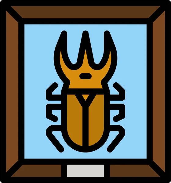 Ikona Entomologie Sbírky Hmyzu — Stockový vektor
