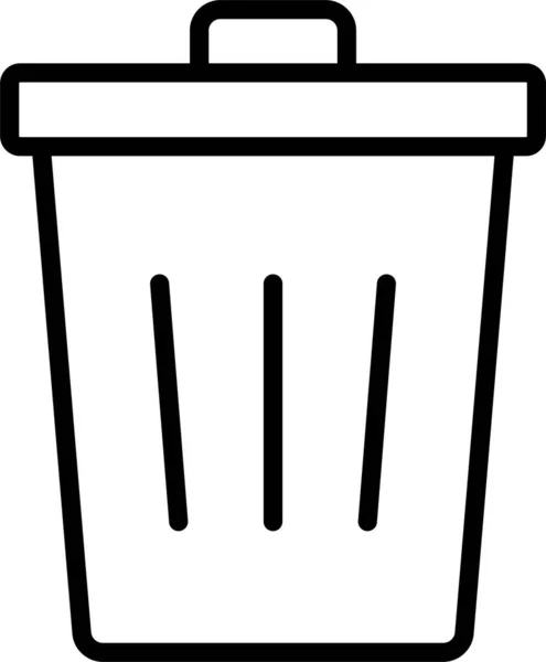 Icono Reciclaje Cubo Residuos — Vector de stock
