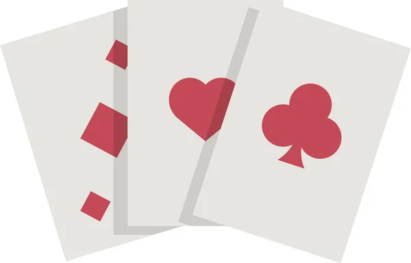 Pokerwette Glücksspiel Symbol — Stockvektor
