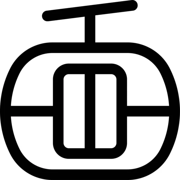 Teleférico Góndola Icono — Archivo Imágenes Vectoriales