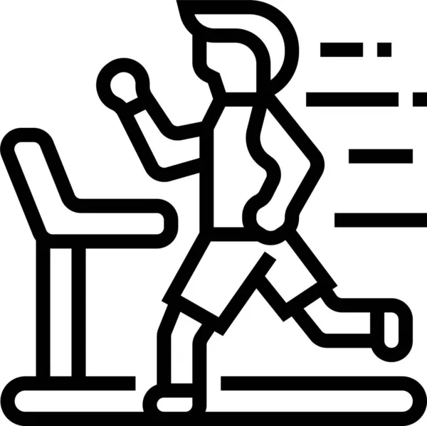 Esercizio Fitness Run Icon — Vettoriale Stock