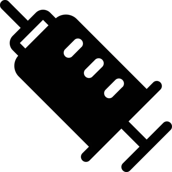 Syringe Injection Immunization Icon — Stock Vector