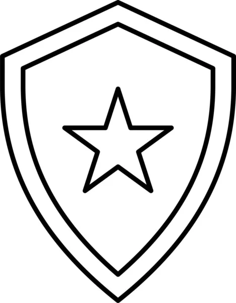 Award Goal Shield Icon — 스톡 벡터