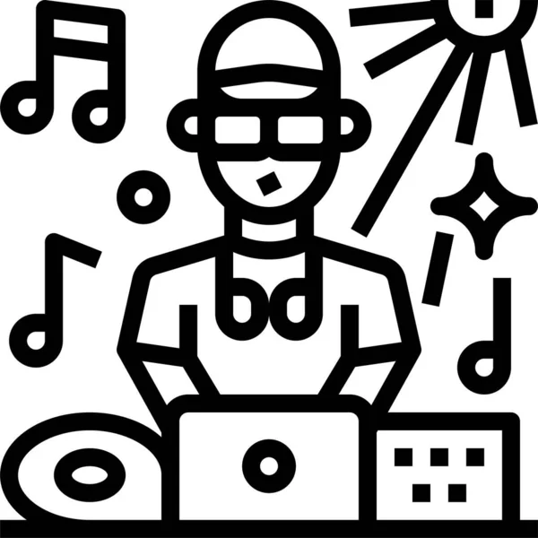 Event Concert Icon — Stock Vector