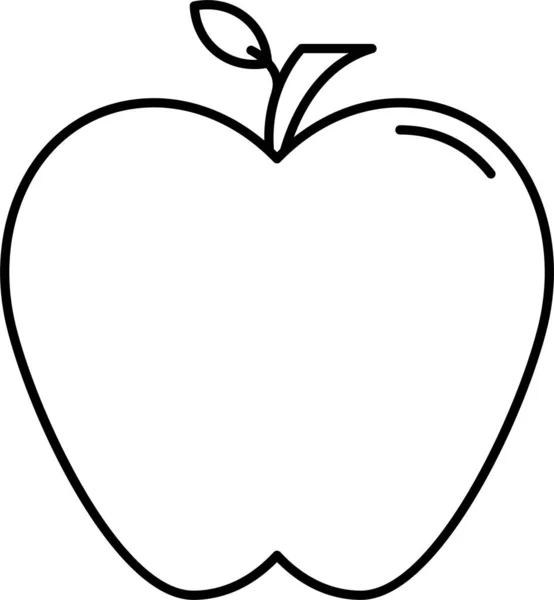 Fruit Icône Nourriture Saine — Image vectorielle