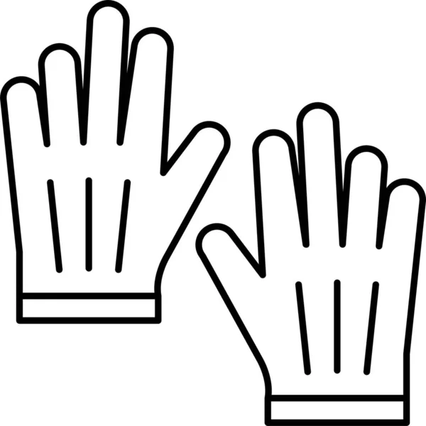 Gloves Hand Game Icon — Stock Vector